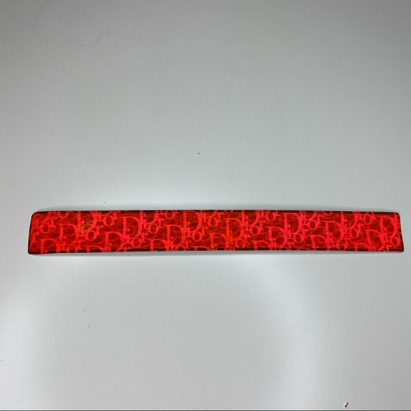 Dior Neon Orange Vinyl Slap Bracelet - Picture 6 of 8